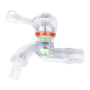 透明防爆水龙头开关防冻热水pc环保抗冻抗摔耐晒塑料快开4分6分洗