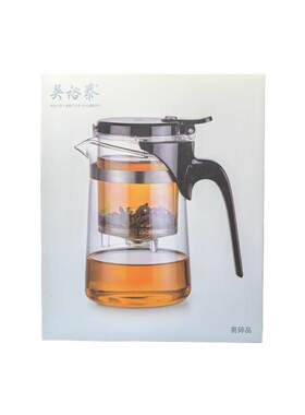 吴裕泰500ml飘逸杯一体式玻璃办公室带过滤花茶泡茶茶杯茶具茶壶