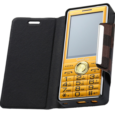 金国威H9000巨无霸金山带皮套一键解锁3.0大屏全网通老人手机