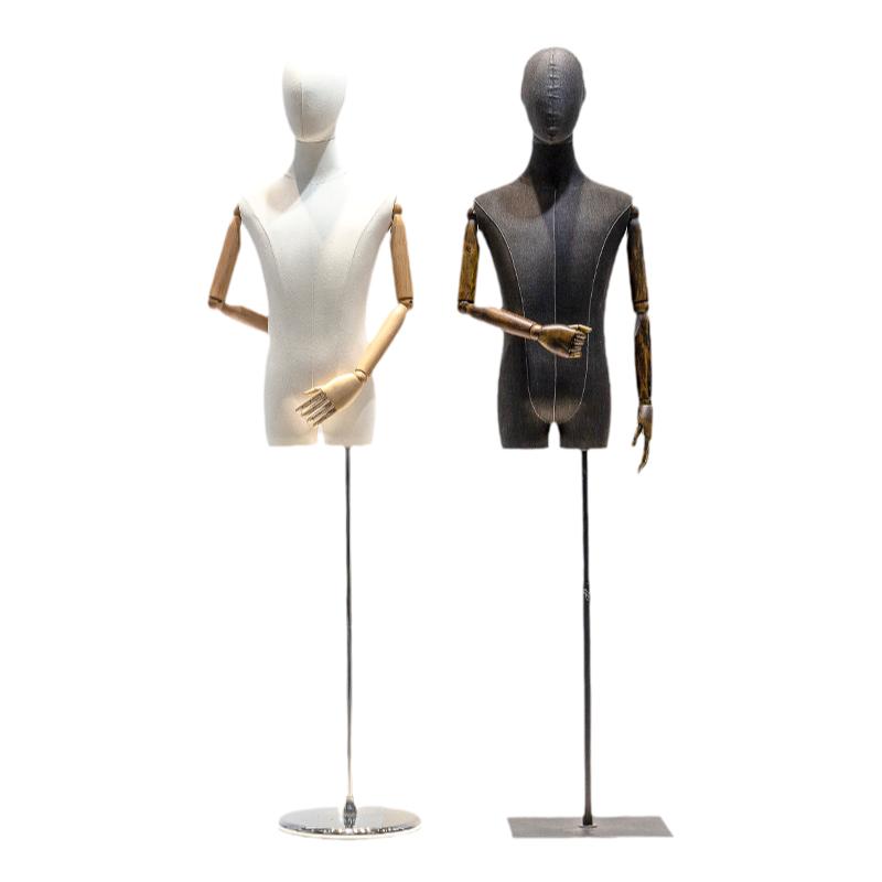 男模特道具半身男装店西服展示架拍照摄影橱窗模特架服装店模特架