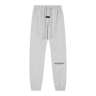 FOG第八季ESSENTIALS经典植绒字母休闲欧美高街束脚长裤加绒卫裤