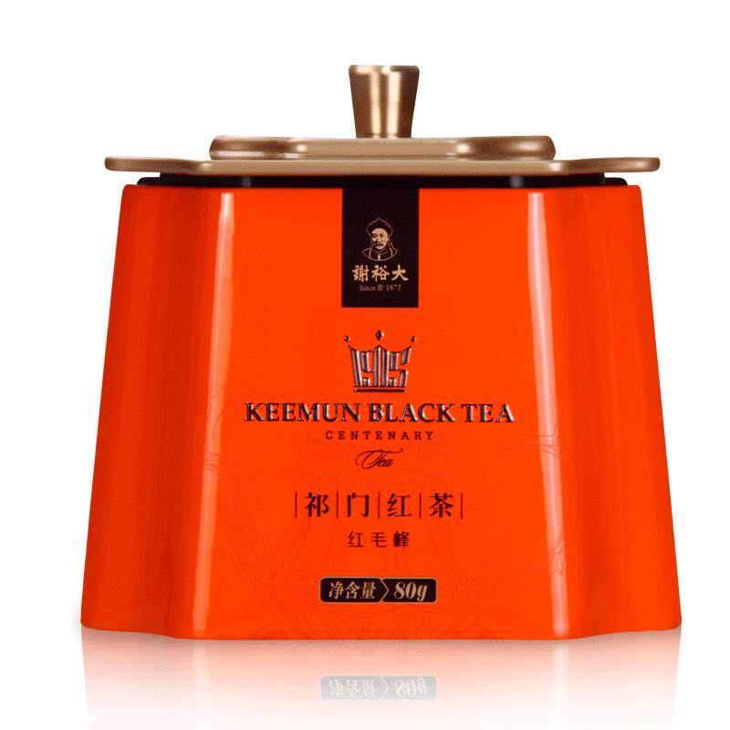 谢裕大祁门红茶红顶1000听48g红毛峰茶叶