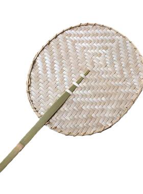 竹编竹扇子圆凉扇手工扇竹工艺品
