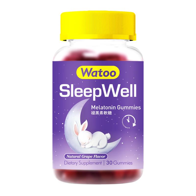 Watoo褪黑素软糖安瓶助睡眠退黑素安眠失眠改善闪睡片官方旗舰店