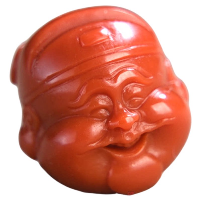 南红玛瑙单珠散珠财神吊坠天然