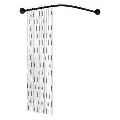 默玛浴帘防水防霉免打孔套装