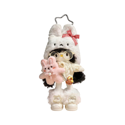 正版马海毛Kitty包包挂件