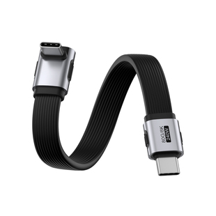 海备思typec全功能数据线充电线usb4侧中弯超短雷电5快充ctoc高速传输pd240w适用iPhone17硬盘充电宝80Gbps