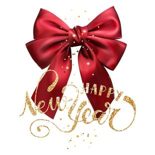 2026新年玻璃门贴纸橱窗腰线喜庆布置静电节日气氛蝴蝶结元旦贴画