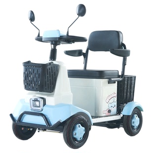 小巴士S8老人代步车四轮电动残疾人老年代步车低速助力车电瓶车