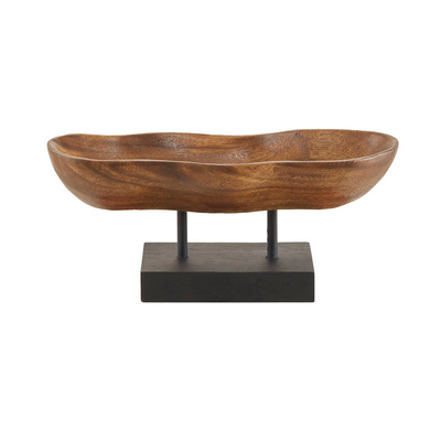 HarborHouse美式家居桌面收纳金合欢木手工简约进口木托盘Tray