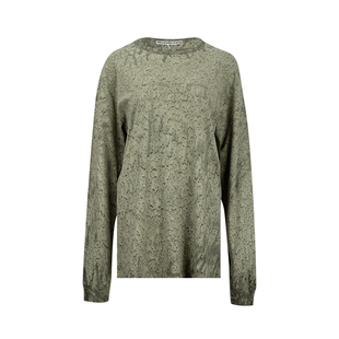 Alexander Wang亚历山大王女士徽标压纹溅墨印花长袖T恤女推选XY