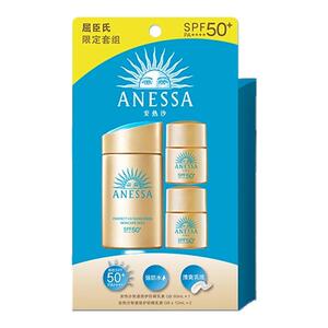 七夕礼物屈臣氏安热沙新升级防晒套装60ml+12ml*2官方正品