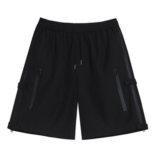 暗黑系机能风辣妹工装短裤夏季女装薄款裤子酷飒街头风高腰五分裤