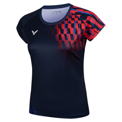 2025新款victor胜利羽毛球专业比赛运动服套装女黄雅琼同款T51001