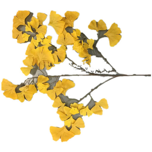 高档仿真树叶绑树银杏叶子 仿真银杏叶枫叶装饰红枫叶假银杏叶子