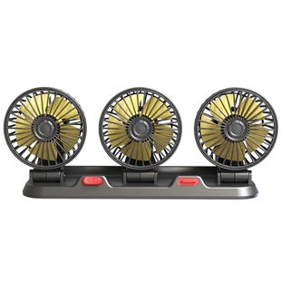 车载风扇12v汽车24v大货车用强劲大风力usb电风扇车内降温旋转扇