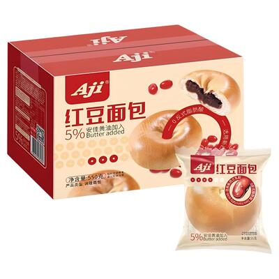 Aji红豆乳酸菌吐司面包整箱