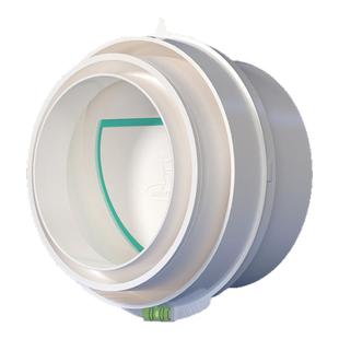 潜水艇卫生间止逆阀110/75PVC管道止回阀排风口防回风浴霸逆止阀