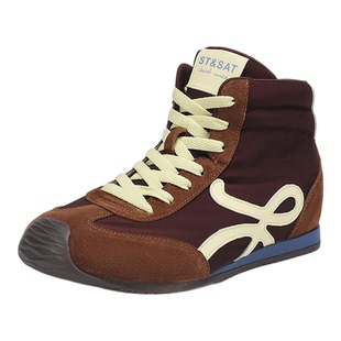 星期六真皮马丁靴女款2025秋冬新款短筒高帮鞋女鞋复古厚底短靴子