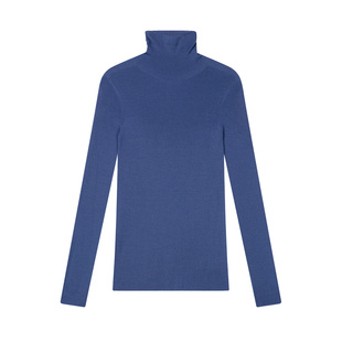 SOUL JUC 亲肤舒适美丽诺120S细羊毛 18针无缝一体高领薄款羊毛衫