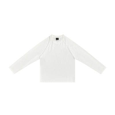 【海与浪】白色插肩长袖t恤