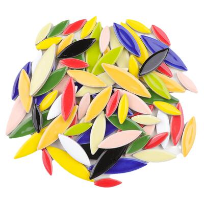 柳叶花瓣陶瓷马赛克异形陶瓷片