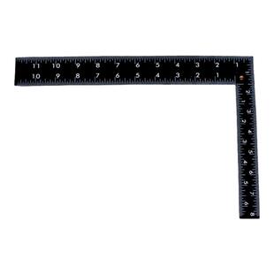 皮具DIY黑钢拐尺直角尺90度尺子双刻度皮匠菱斩裁皮辅助工具L型尺