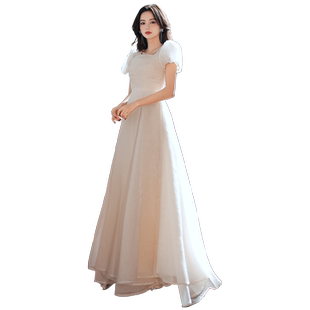 晚礼服女法式轻奢小众高端宴会气质高级感学生毕业艺考年会主持裙