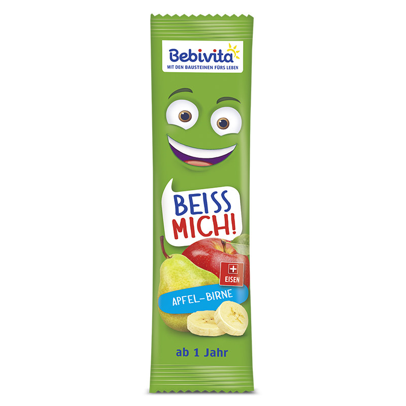 Bebivita贝唯他德国进口儿童零食水果条水果棒幼儿辅食果肉条25g