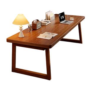 实木书桌家用学生学习桌卧室床尾双人电脑桌办公桌子长方形写字桌