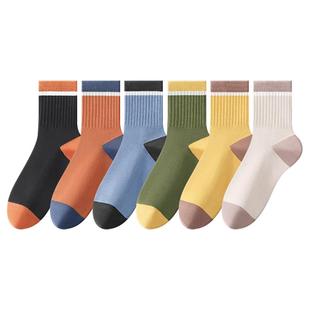 诸暨袜子女款防臭吸汗透气秋冬中筒袜2025新款爆款青少年运动短袜