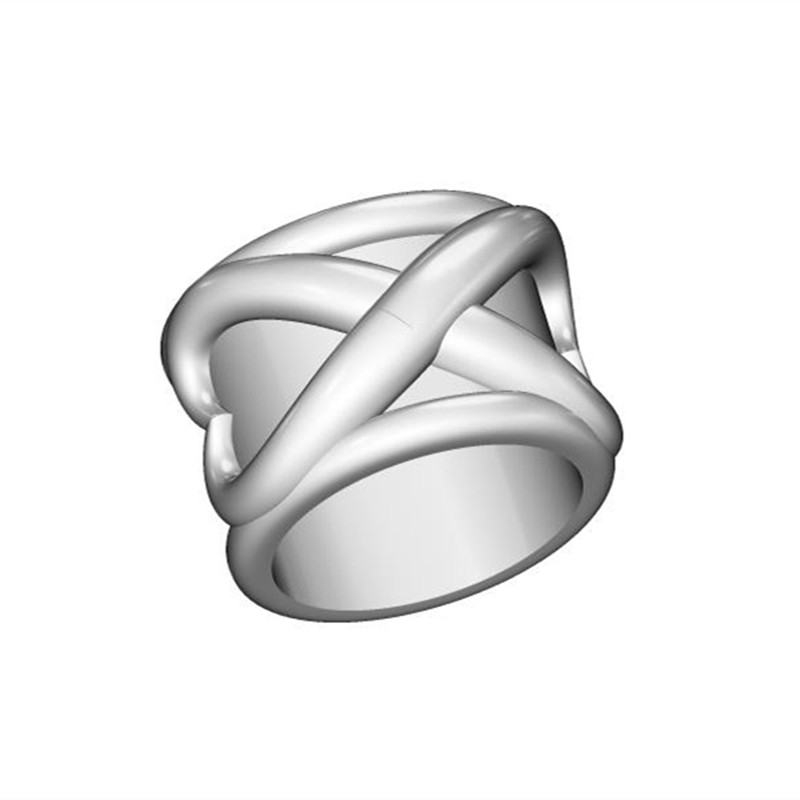 原创动漫情侣时光银饰戒指