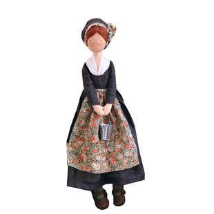 纯手工布娃娃 蒂尔达娃娃原创娃娃-戴丝夫人定制娃娃