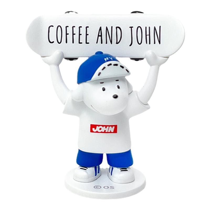 正品JOHN滑板小狗卡通立体笔托