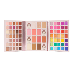 正品beauty glazed82色彩妆眼影盘新款三折叠高光腮红修容一体盘