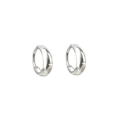 法式精致耳扣通体s925银水滴耳圈