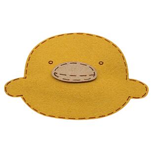 公诉热巴贾青同款叶子小黄鸭侧边刘海发夹童趣萌系边夹女发饰卖萌