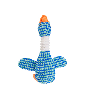 狗狗玩具耐咬自嗨解闷小狗幼犬磨牙发声玩具菠萝绒大雁宠物狗玩具