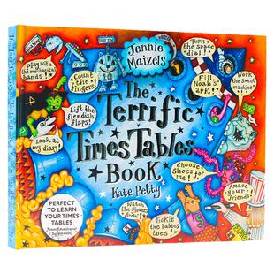 趣味互动乘法表立体机关翻翻书 英文原版绘本 亲子共读图画书 The Terrific Times Tables Book 精装 数学学习启蒙读物 课外阅读