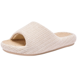 热风休闲一字拖女2025年冬季新款百搭室内家居拖鞋轻便毛毛鞋女鞋