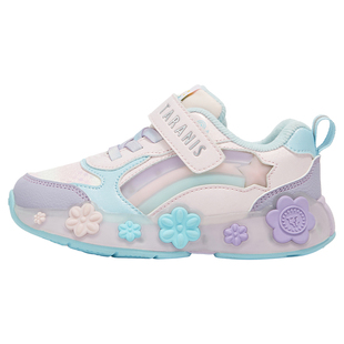 泰兰尼斯童鞋冬季新款儿童保暖加绒运动鞋男女童闪灯鞋宝宝休闲鞋