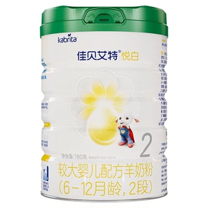 [618抢先购]佳贝艾特婴儿羊奶粉悦白2段780g*1罐 6-12月 有机奶源