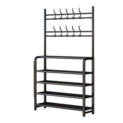 【真正多功能】一体式鞋架衣帽架