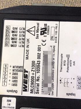 【询价】WEST温度模块MLCWEST温度模块MLC9000Z13适用