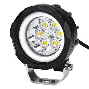 电动摩托车灯三轮车LED大灯超亮外置改装 强光12V60V爆闪流氓射灯