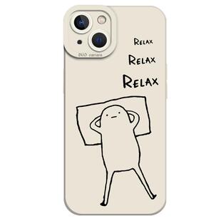 趣味简笔人手机壳适用苹果15情侣16/iphone14promax搞笑13搞怪12mini简约11新款x小众8plus男女17超火xs可爱7