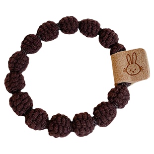 新款兔子扎头绳发圈女简约扎头发橡皮筋头饰高弹力耐用发绳发饰