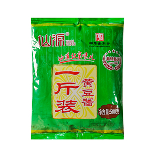 仙源一斤装黄豆酱500g老北京传统黄酱炸酱面拌陷蘸酱炖鱼酱拌面酱