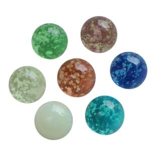 夜光玻璃球直径2厘米夜明珠装饰工艺品球儿童玩具球荧光玻子弹珠